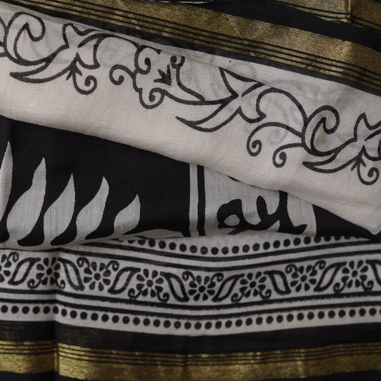 MUDRA-B/W-CHANDERI-COTTON-PR/M008