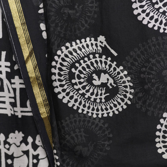 MUDRA-B/W-CHANDERI-COTTON-PR/M002