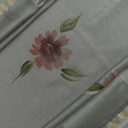 VARNA-GREY-CHANDERI SILK-PR/V010