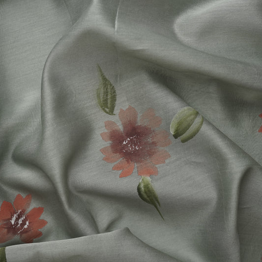 VARNA-GREY-CHANDERI SILK-PR/V010