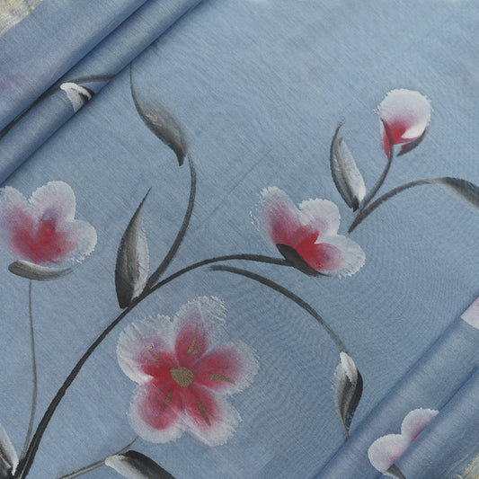 VARNA-PASTEL BLUE-CHANDERI SILK-PR/V012