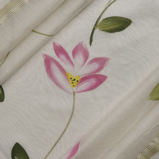 VARNA-WHITE-CHANDERI SILK-PR/V018