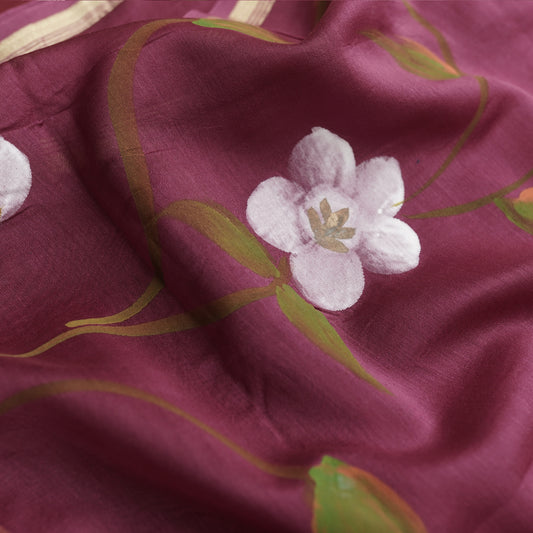 VARNA_MAROON_CHANDERI SILK-PR/V031