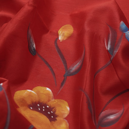 VARNA_RED_CHANDERI SILK-PR/V032