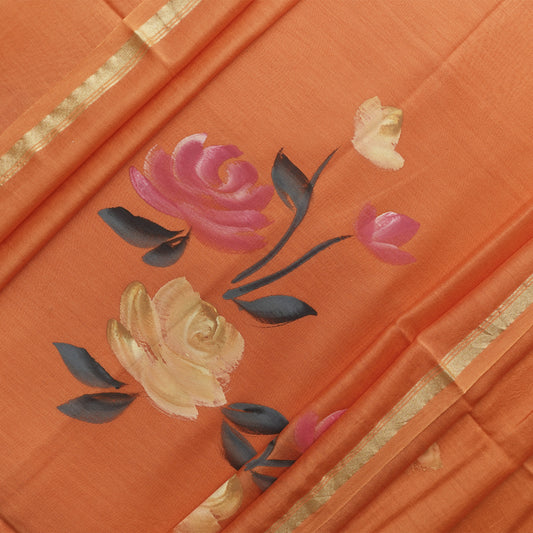 VARNA-ORANGE-CHANDERI SILK-PR/V003