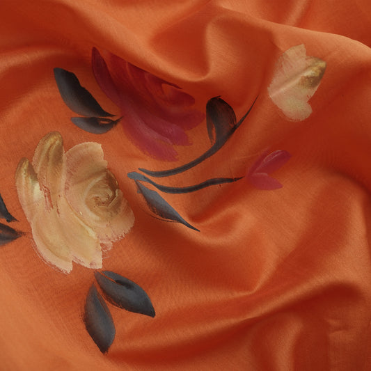 VARNA-ORANGE-CHANDERI SILK-PR/V003