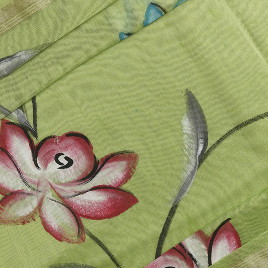 VARNA-GREEN-CHANDERI SILK-PR/V005